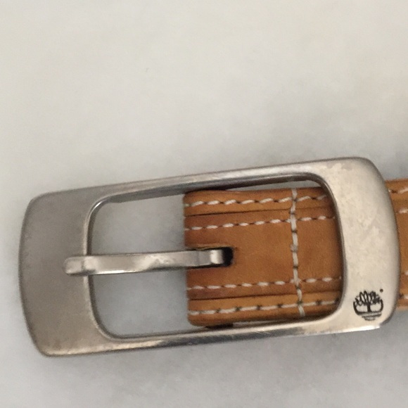 Timberlands  Fabric Leather Trim Belt Size S Good condition 🎈 - Picture 2 of 4